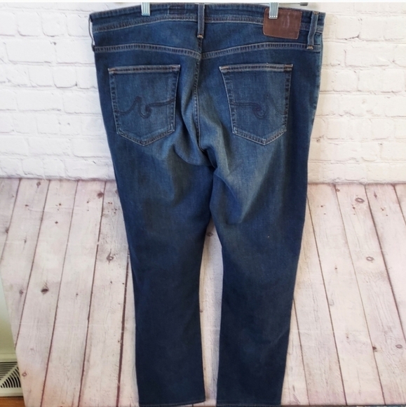 AG Adriano Goldschmied The Everett Slim Straight Jeans Size 38X32 - Picture 3 of 7
